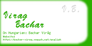 virag bachar business card